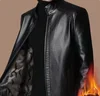 M-3XL New Spring Autumn Men's Casual PU Leather Jacket Stylish Street Vendor Coat Adult Dad Middle-Aged Elderly PU leather Coat