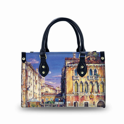 Designer Tote Bag With Zipper Pocket Luxury Leather Waterproof Gym Travel Tote Duffel Bag Custom Logo Handbag