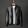 ANSZKTN Autumn Winter Plus 8XL Size Fashion Men's Leather Jackets Solid Color Zipper Faux Leather Casual PU Jacket for Men