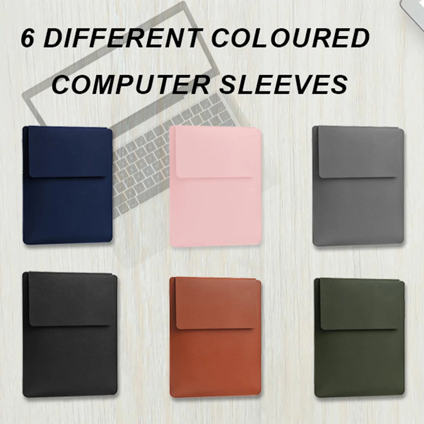 2026 Laptop Sleeve with Stand Multifunctional Business Waterproof Leather Laptop Bag for MacBook Air 13 15 Pro M5 14 16