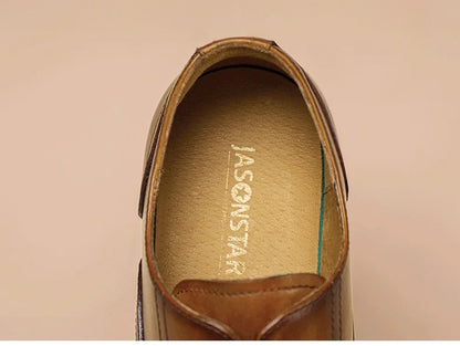New Arrivals Top-grain Cowhide Leather Formal Business Men's Leather Shoes Genuine Leather Brogue Designer Shoes  Wenzhou Shoes