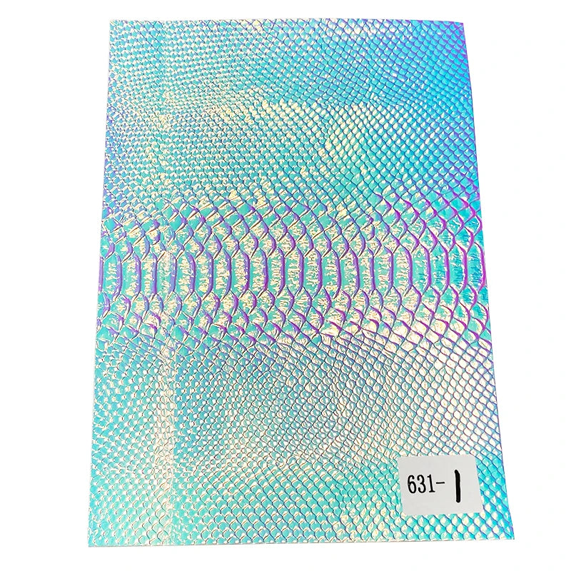 Wholesale Fancy Pu Leather Snake-patterned Faux Leather Embossing Artificial Leather for Making Handbags Shoes Bags