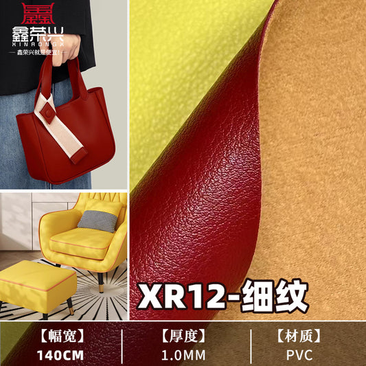 Factory Spot Leather Wholesale Thick Leather Fine Grain Pvc Artificial Leather Bags Handbags Packaging Sofa Leather Fabric