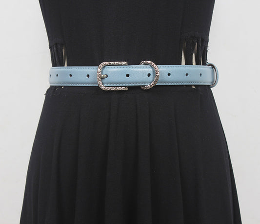 Niche homemade original classic first layer cowhide women's belt belt casual pin buckle versatile New