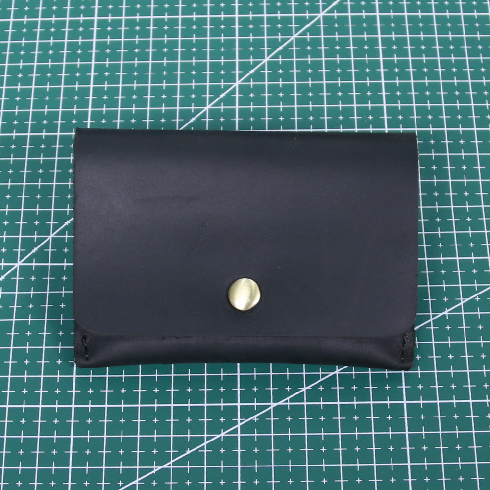 K card bag factory supply Crazy Horse leather men's wallet leather simple first layer leather retro leisure wallet wholesale