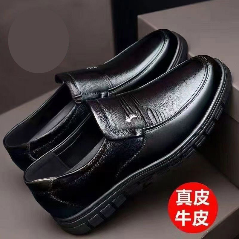 [First-Class Military Leather Shoes] 100% Full Cowhide Leather Special Clearance Sale Casual Business Men's Soft-Soled Leather Shoes