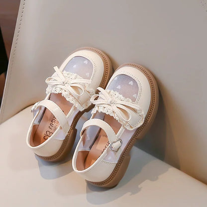 Girls Small Leather Shoes 2025 Spring New Style Girl Princess Shoes Breathable Children's Shoes Spring and Autumn Baby Shoes