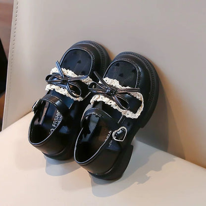 Girls Small Leather Shoes 2025 Spring New Style Girl Princess Shoes Breathable Children's Shoes Spring and Autumn Baby Shoes