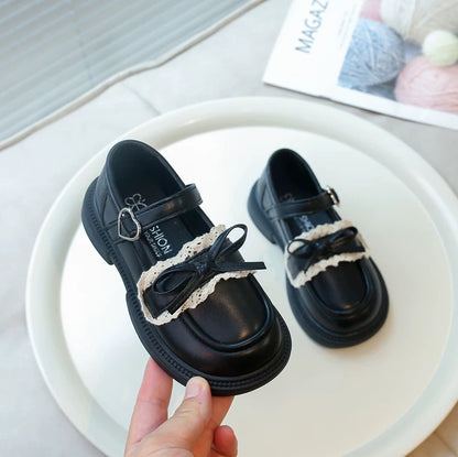 Girls Small Leather Shoes 2025 Spring New Style Girl Princess Shoes Breathable Children's Shoes Spring and Autumn Baby Shoes