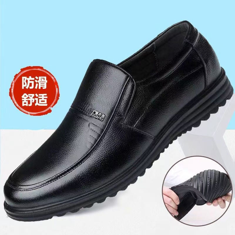 [First-Class Military Leather Shoes] 100% Full Cowhide Leather Special Clearance Sale Casual Business Men's Soft-Soled Leather Shoes