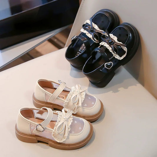 Girls Small Leather Shoes 2025 Spring New Style Girl Princess Shoes Breathable Children's Shoes Spring and Autumn Baby Shoes