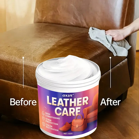 Leather Care Cream Maintain Furniture Shoes Car Interior Restoring Gloss Repair Cracked Nourishing Darken Leather Cream