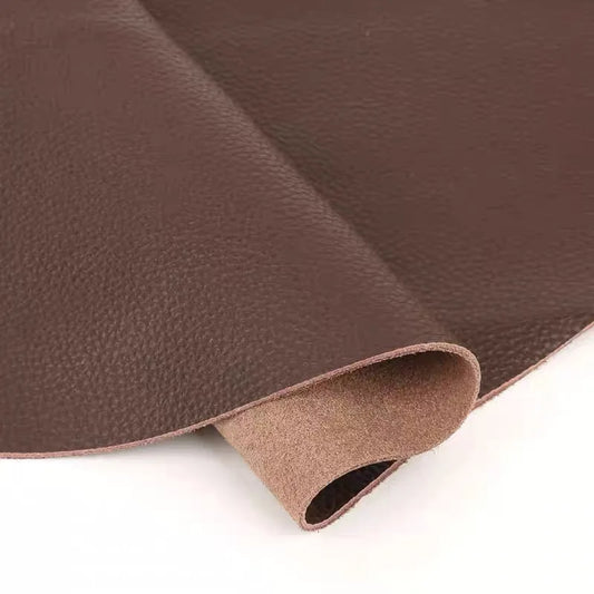 Dark brown cowhide leather, lychee patterned leather, yoga mat leather, sofa leather, car seat leather, fabric leather