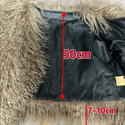 Aulande Mongolian Sheepskin Jacket Fashion Show Style Winter Outdoor Fur Coat New Arrival Genuine Leather Coat