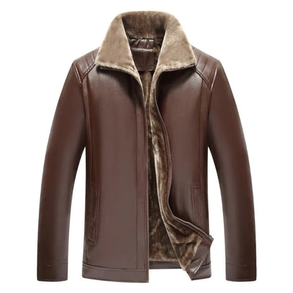 New Fur Integrated Men's Leather Jacket Manufacturer Leather