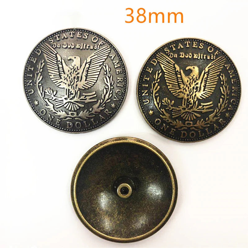5 Pcs Eagle Buckle Shell Leather Conchos Leather Nail Leather Goods Leather Art Decorative Buckle DIY Decorative Accessories