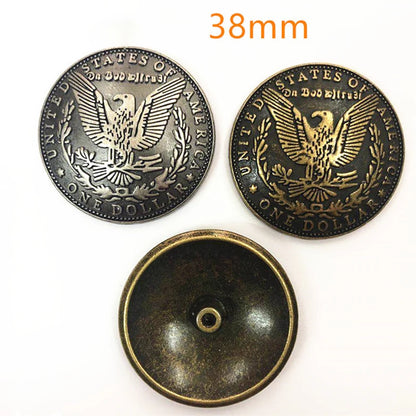 5 Pcs Eagle Buckle Shell Leather Conchos Leather Nail Leather Goods Leather Art Decorative Buckle DIY Decorative Accessories