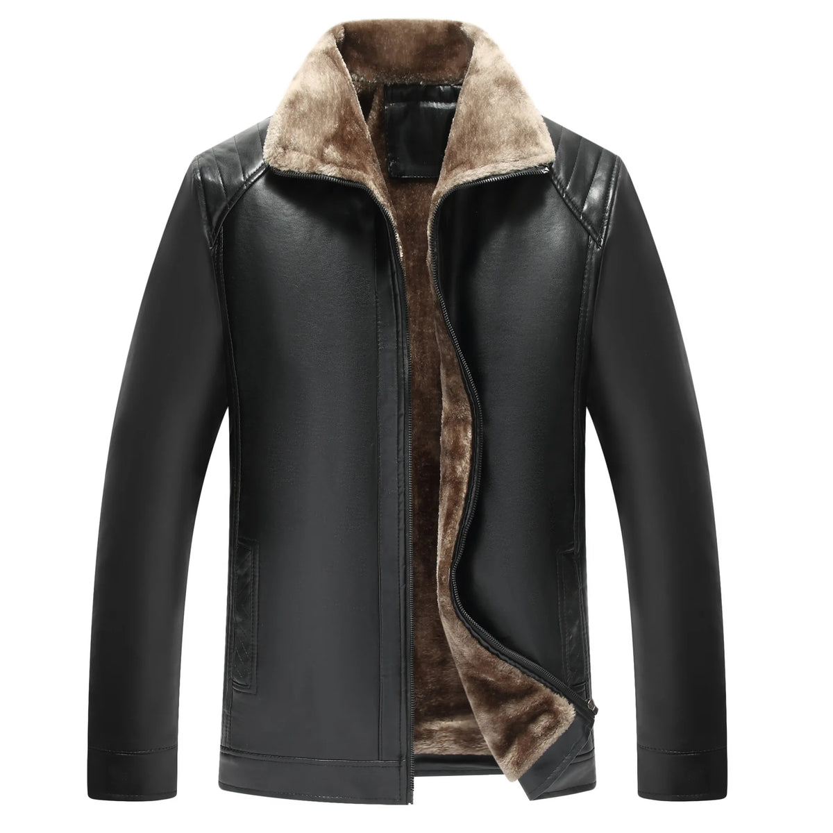 New Fur Integrated Men's Leather Jacket Manufacturer Leather