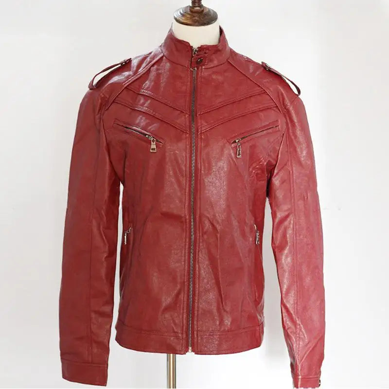Men Faux Leather Jacket Motorcycle 5Xl Men Jackets Black Jaqueta De Couro Masculina Outwear Male Slim Fit Pu Leather Coats Man