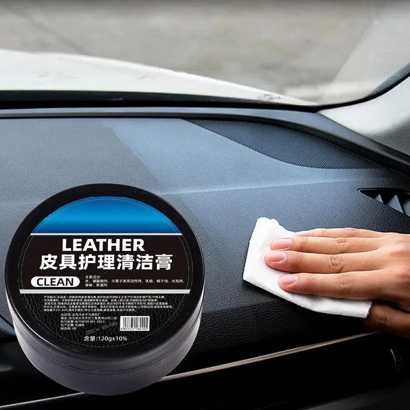 120g Leather Cream For Car Home Leather Shoes Bags Leather Care Cream Leather Maintenance Cream Leather Craft Accessories