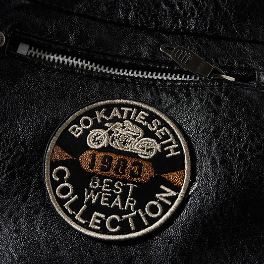 Motorcycle Jacket Men Motorcycle Riding PU Leather Jackets Fleece Padded Biker Windbreaker Male Stand Collar Casual Chaquetas