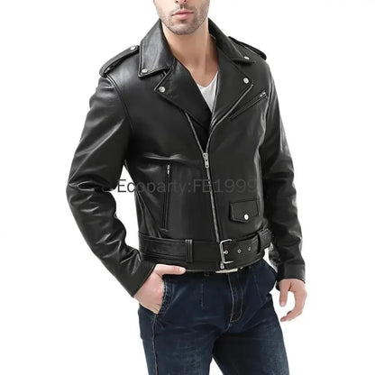 New Men's Pu Leather Motorcycle Jacket Spring Autumn Fashion Black Slim Fit Diagonal Zipper Coat Male Casual Outerwear Jackets