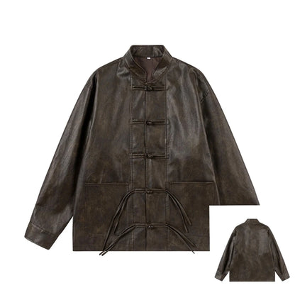 Women's Real Leather Jacket Sheepskin Coats 2024 Women New in Outerwears Chinese Style Authentic Genuine Leather Jacket Women